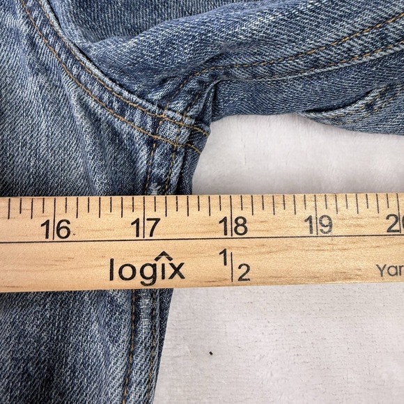 Ralph Lauren Denim & Supply Distressed Rip & Jean Jacket Womens Medium 2 Tone - Picture 11 of 16